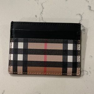 Burberry Check Card Holder